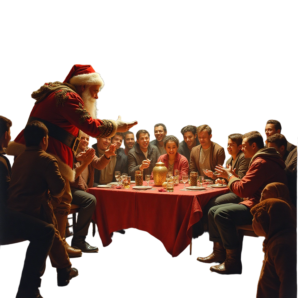 Santa's Festive Gathering